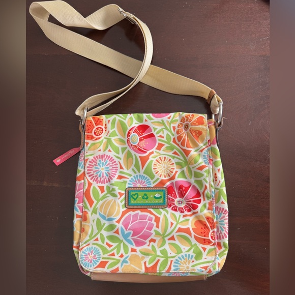 Handbags - EUC Lily Bloom Canvas Crossbody Bag